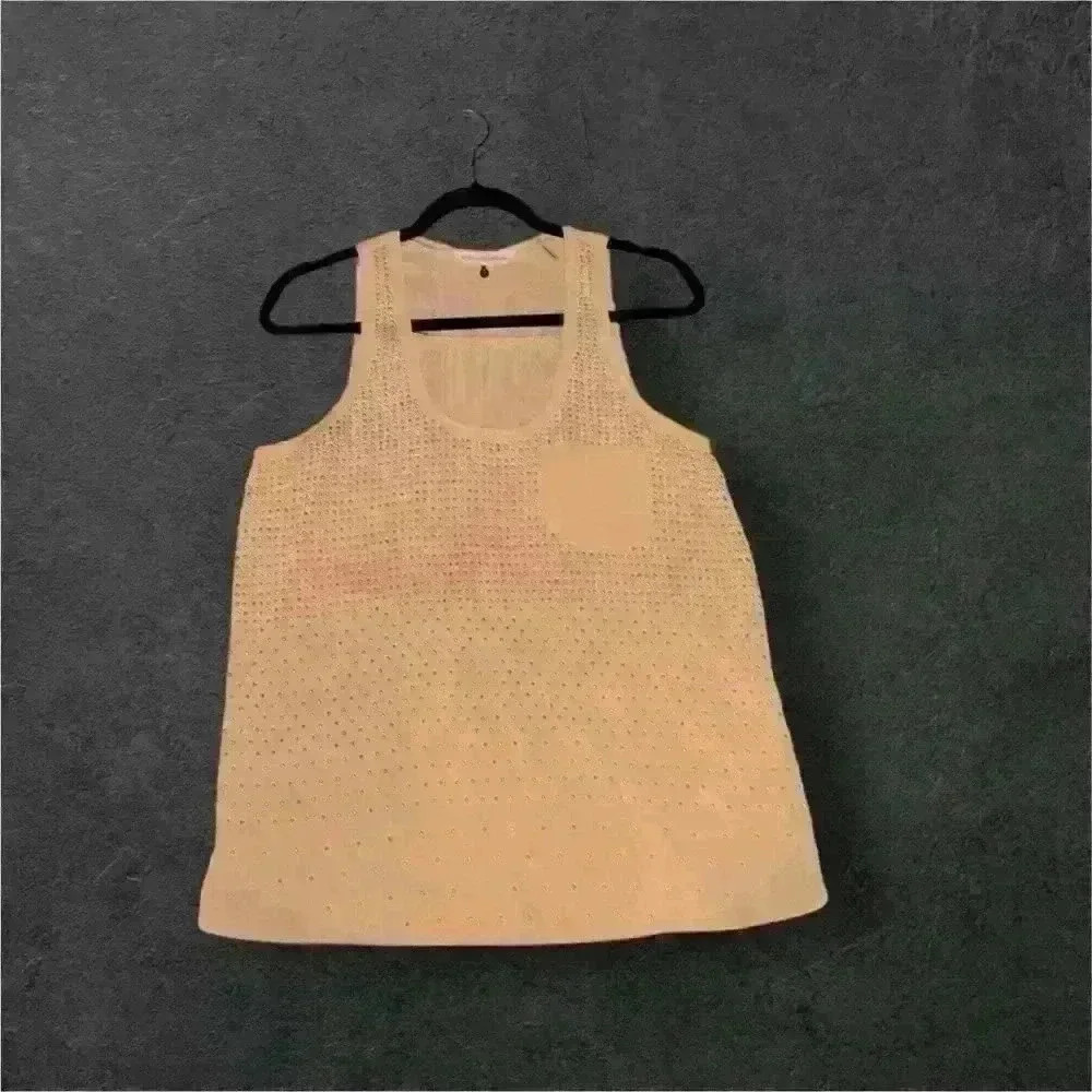 Rebecca Taylor Silk Studded Sleeveless Blouse